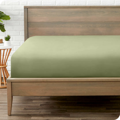 Bare Home Double Brushed Fitted Sheet