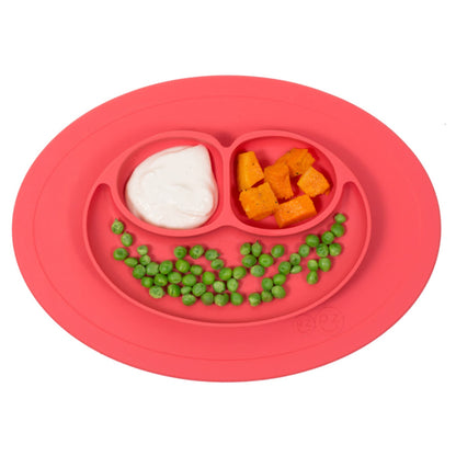 1947Kitchen 2-Pack: Silicone Feeding Placemat And 3-Section Plate
