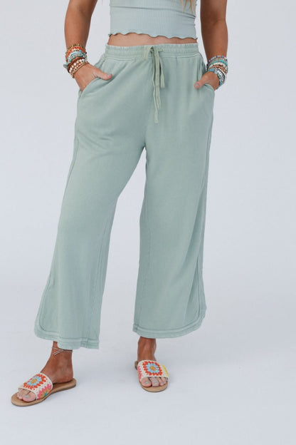 ✨So Comfy Wide Leg Pant Cropped Length