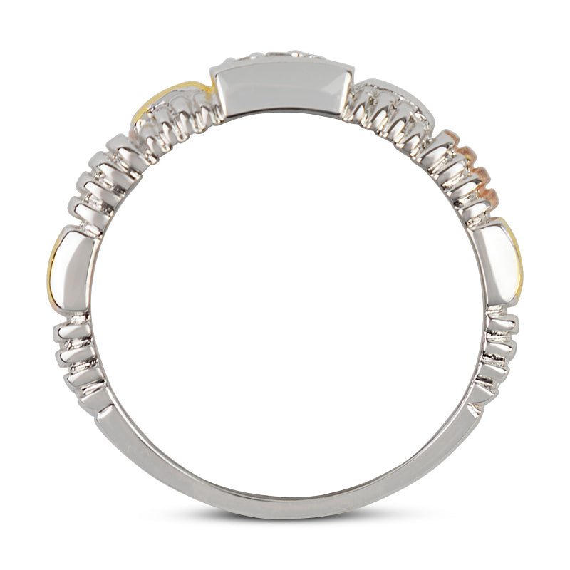 Olivia Tritone Weave Band Ring 20-6780 - Size 6