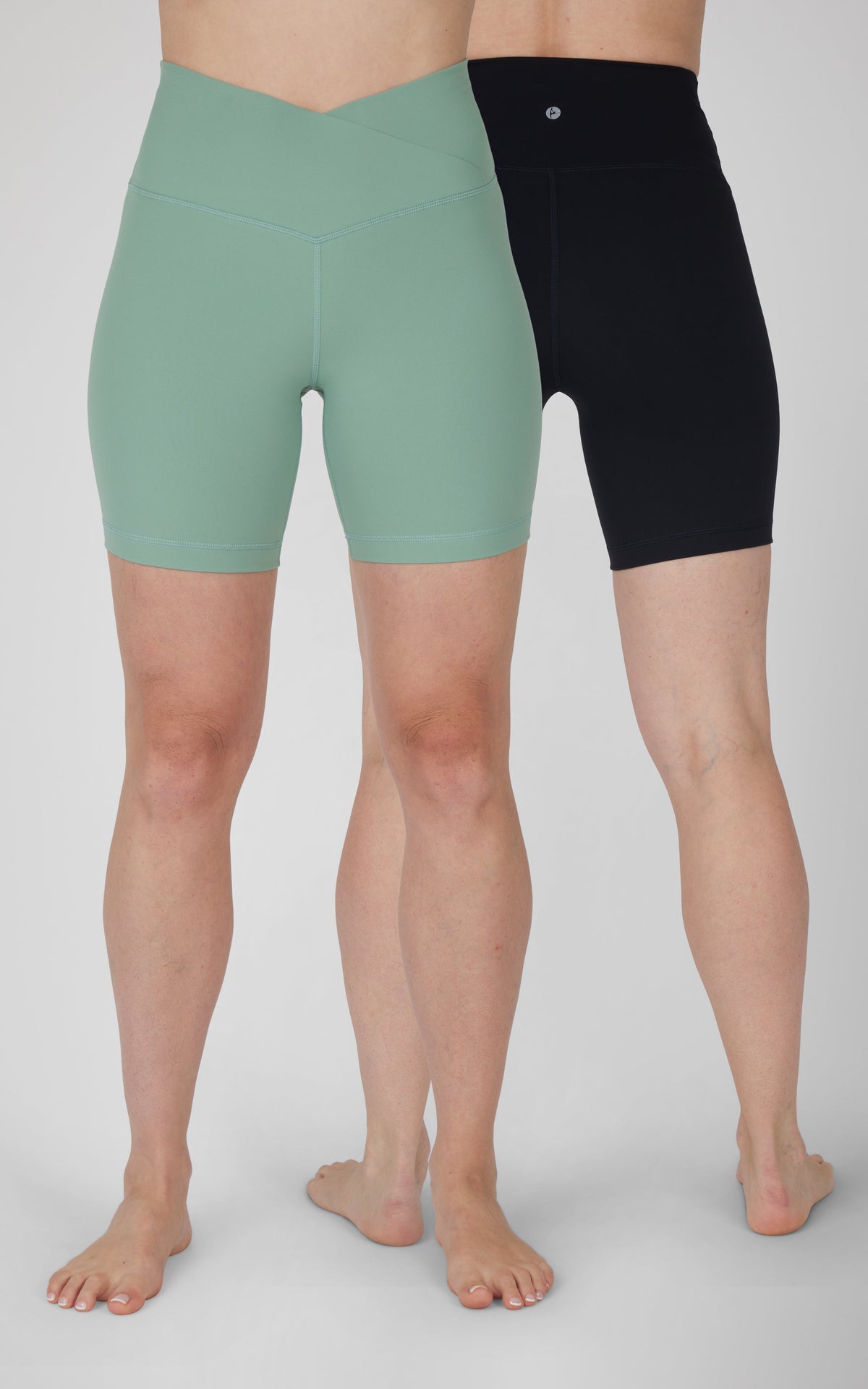 90 Degree by Reflex 2 PK Wonderlink Crossover Waist and Classic 7" Bike Short