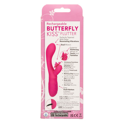 CalExotics Rechargeable Butterfly Kiss Flutter - Pink