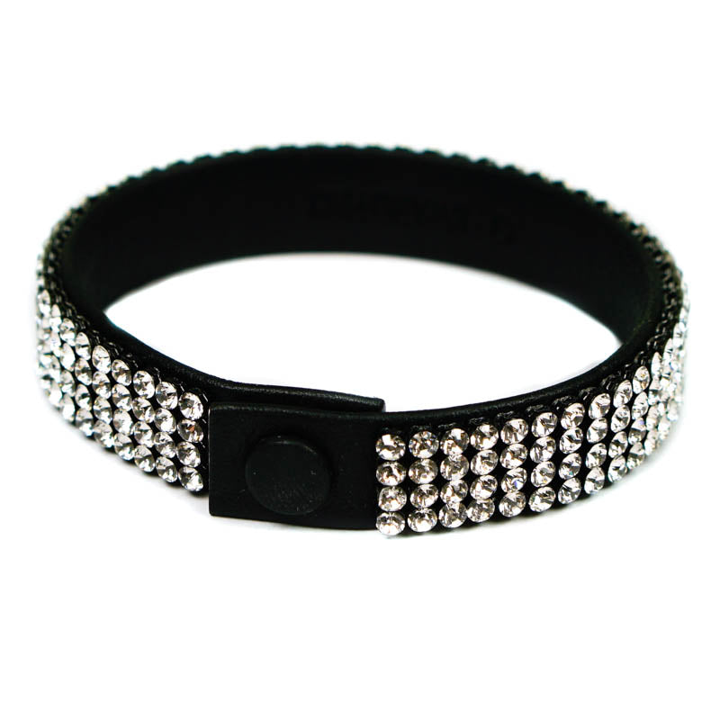 Swarovski Crystal & Leather Bracelet