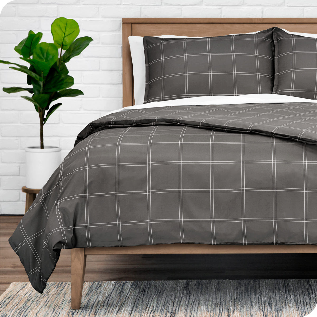 Bare Home Double Brushed Duvet Cover Set