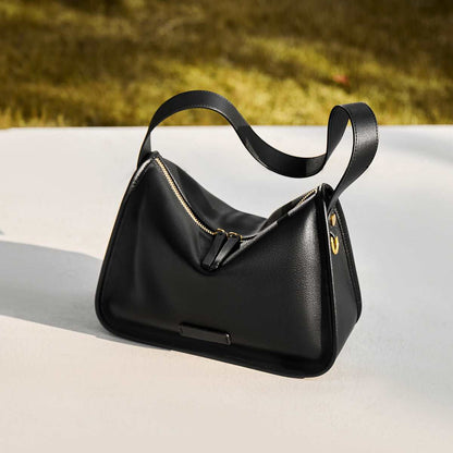 Classic Julie Leather Slouch Shoulder Bag
