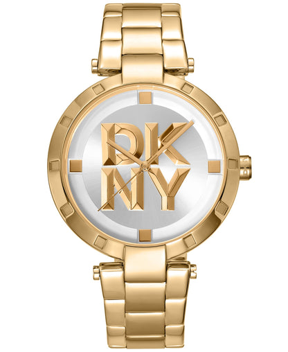 Dk1l041m0065 LOGO Essential Logo Silver White Dial Gold Women's Watch