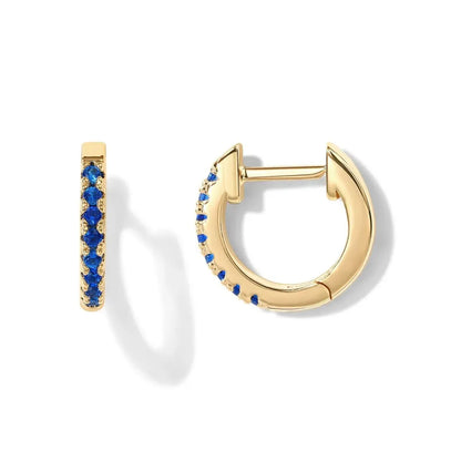 CZ Huggie Hoop Earrings