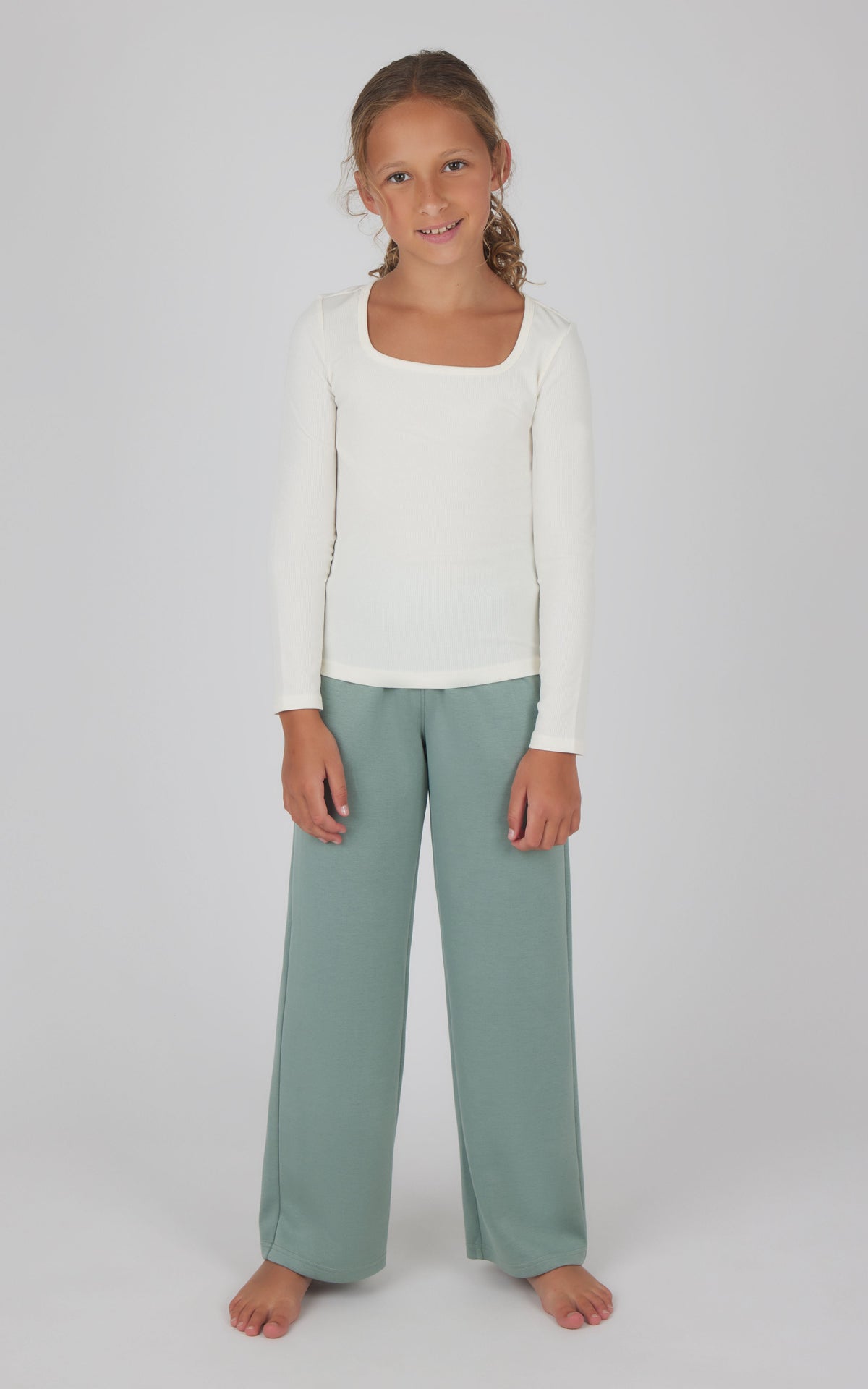 90 Degree by Reflex Girls Heavenly Rib School's Out Square Neck Top and Pant