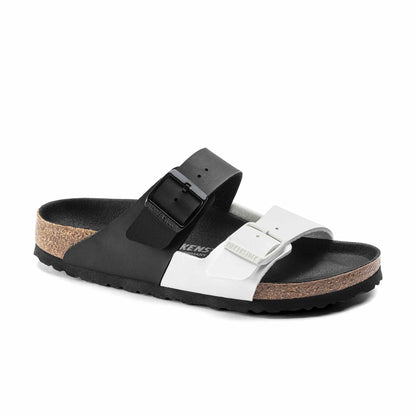 Birkenstock Arizona Split Birko-Flor Black / White Sandals
