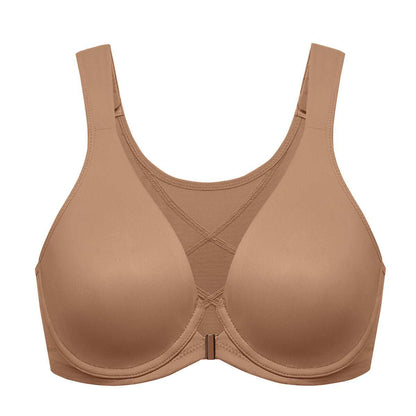 Front Closure Posture Support Underwire Plunge Bra
