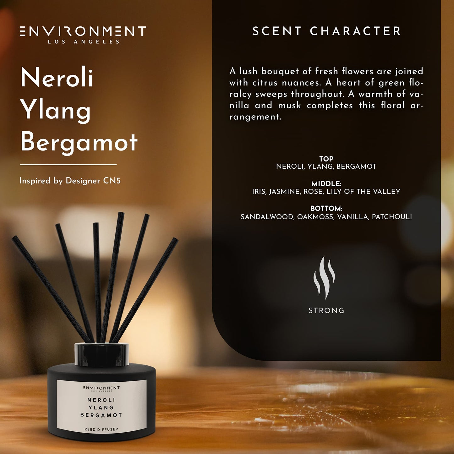 ENVIRONMENT 200mL Reed Diffuser Baies Currants Quince