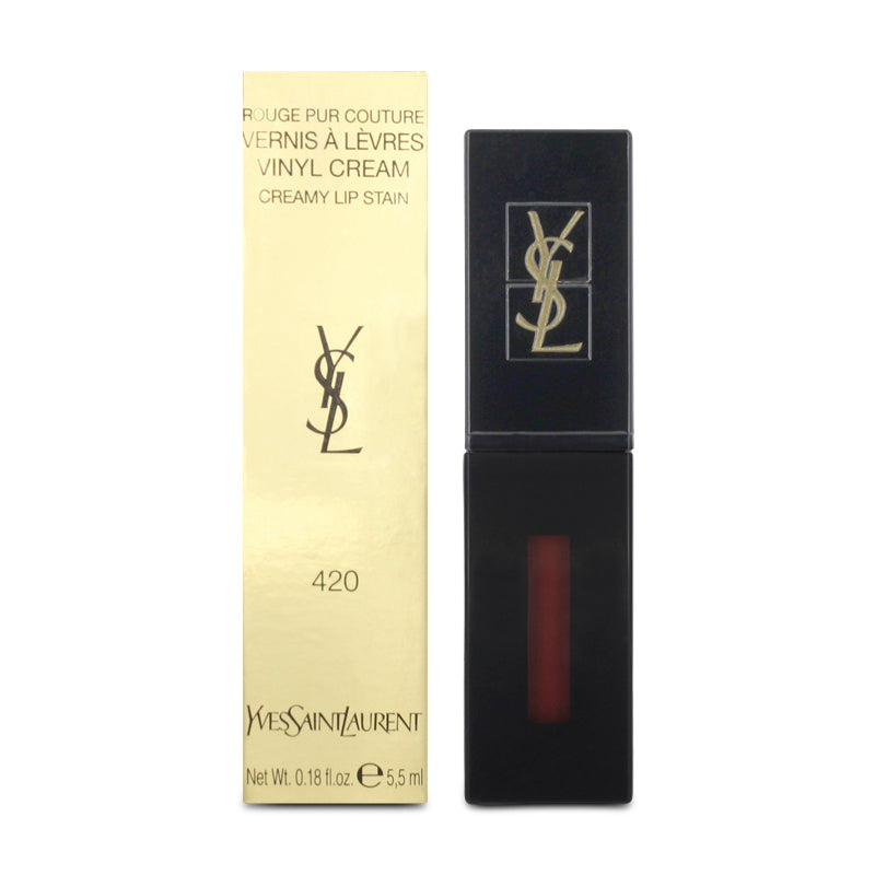 YSL Vernis A Levres Vinyl Cream Lip Stain 420 Chili Vibration 5.5ml