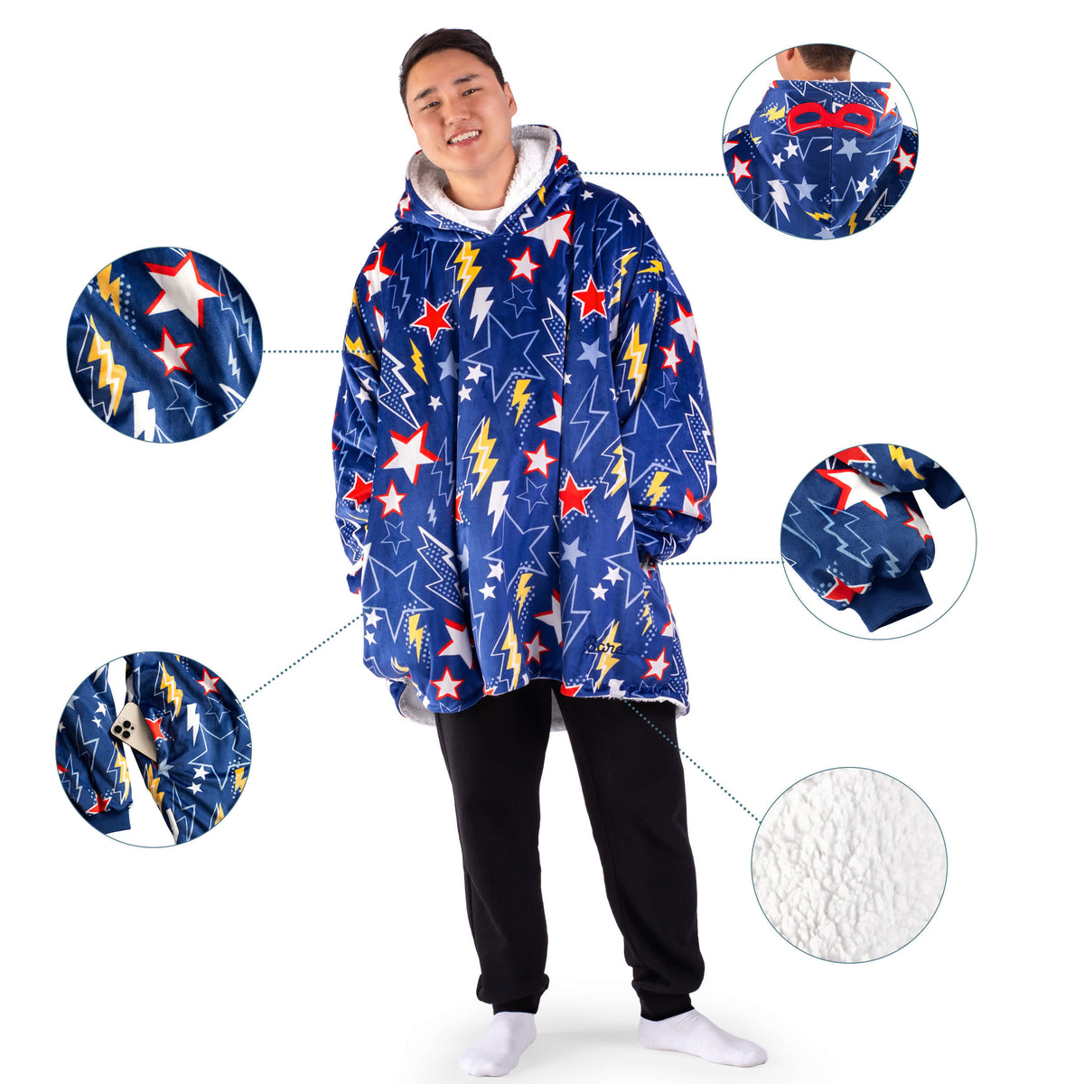 Bare Home Adult Wearable Blanket