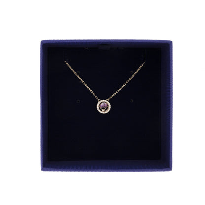 Swarovski Purple Sparkling Dance Rose Gold Pendant 5620551
