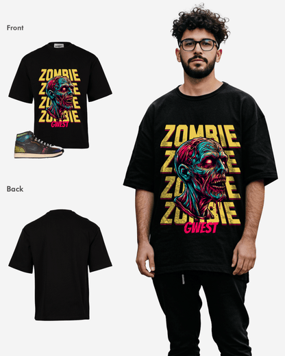 G West Zombie Apocalypse Oversized T-Shirt Mens