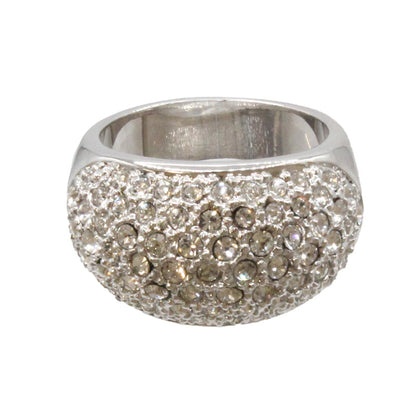 Buckley London Rhodium Plated Silver Ring R413S (S)
