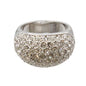 Buckley London Rhodium Plated Silver Ring R413S (S)