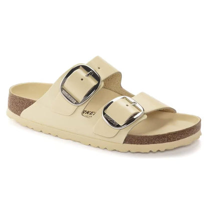Birkenstock Arizona Big Buckle Natural Leather Patent High Shine Butter